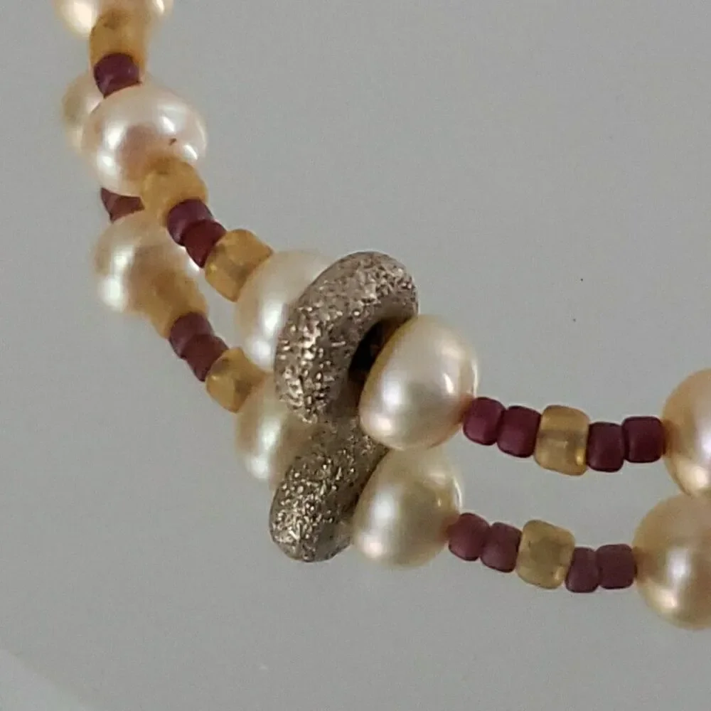 Luxe Glass Bead & Faux Pearl  7